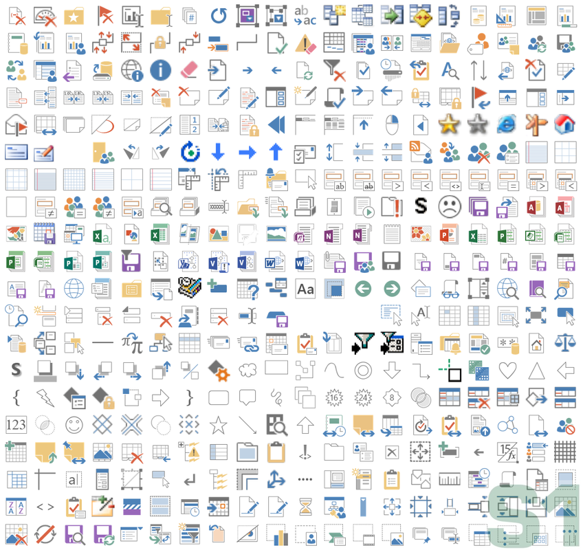Microsoft Office Excel 2013 ImageMso Gallery Icons page 8