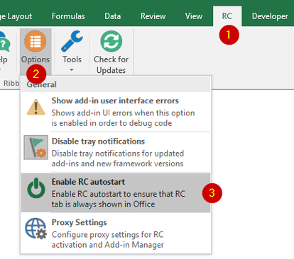 Enable the Ribbon Commander framework